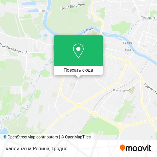 Карта каплица  на Репина