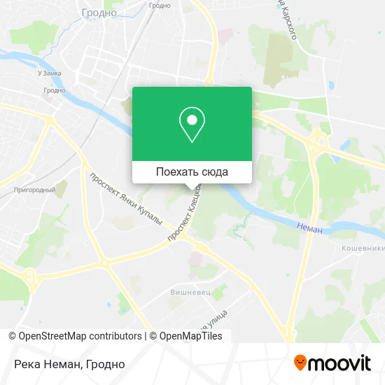 Карта Река Неман