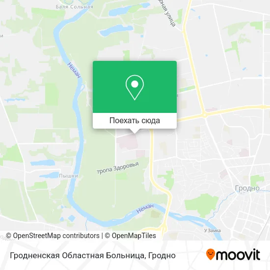 Карта Гродненская Областная Больница
