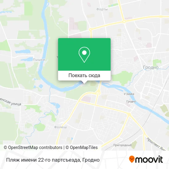 Карта Пляж имени 22-го партсъезда
