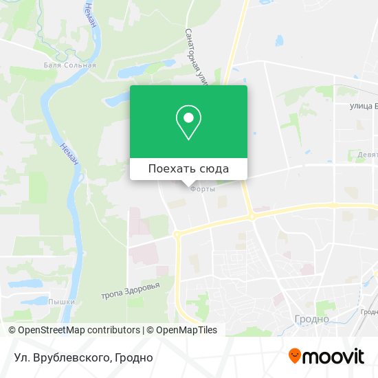 Карта Ул. Врублевского