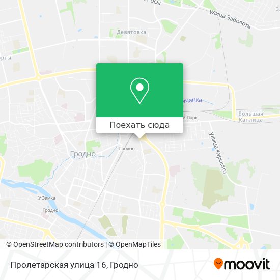 Карта Пролетарская улица 16
