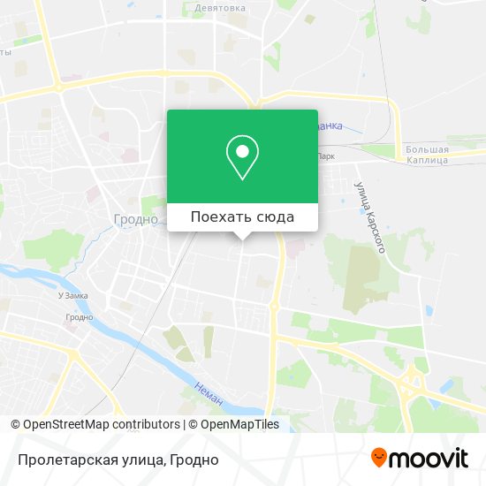Карта Пролетарская улица