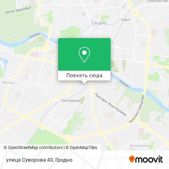 Карта улица Суворова 40