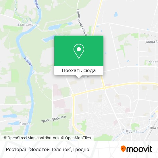 Карта Ресторан "Золотой Теленок"