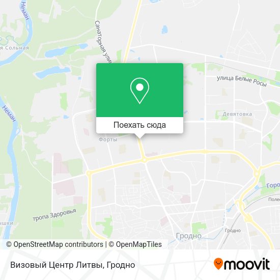 Карта Визовый Центр Литвы