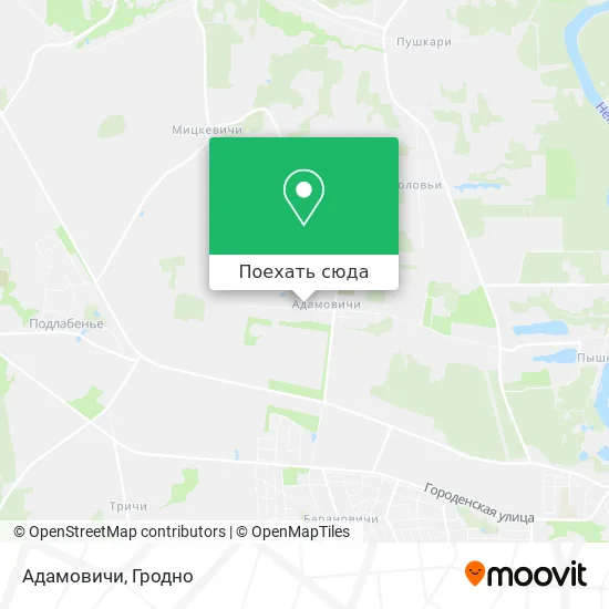 Карта Адамовичи