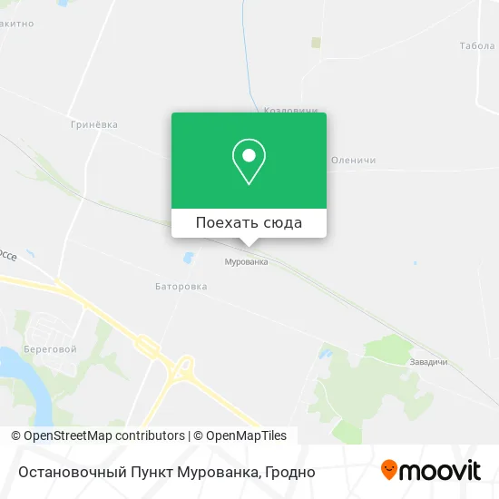 Карта Остановочный Пункт Мурованка