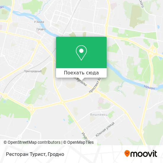 Карта Ресторан Турист