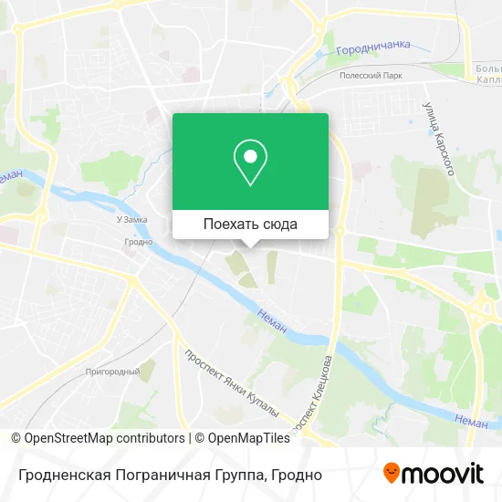 Карта Гродненская Пограничная Группа