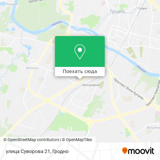 Карта улица Суворова 21
