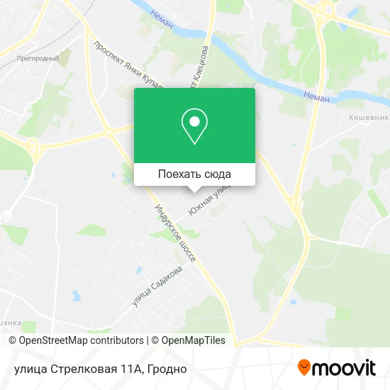 Карта улица Стрелковая 11А