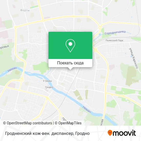 Карта Гродненский кож-вен. диспансер