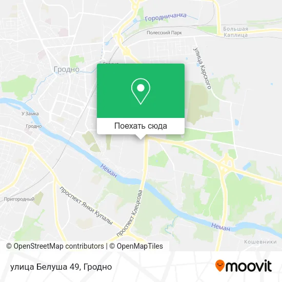 Карта улица Белуша 49