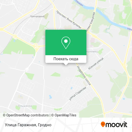 Карта Улица Гаражная