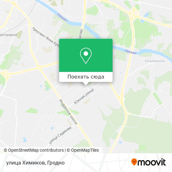 Карта улица Химиков