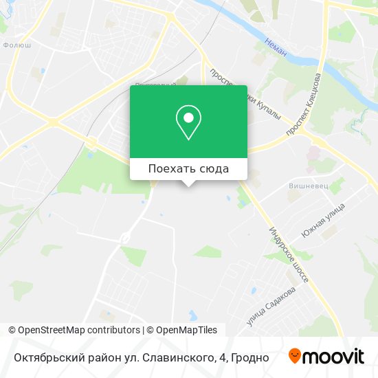 Карта Октябрьский район ул. Славинского, 4