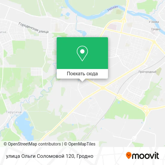 Карта улица Ольги Соломовой 120