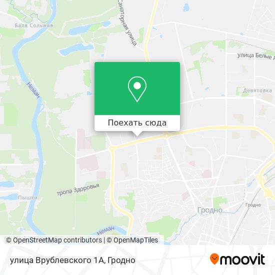 Карта улица Врублевского 1А