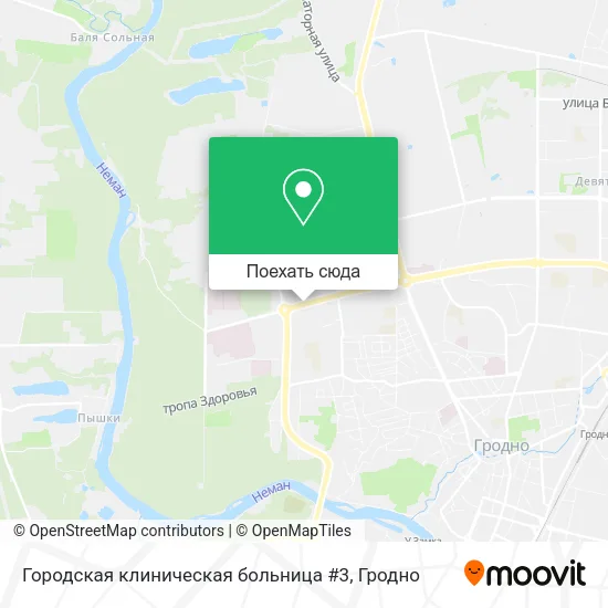 Карта Городская клиническая больница #3