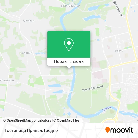 Карта Гостиница Привал