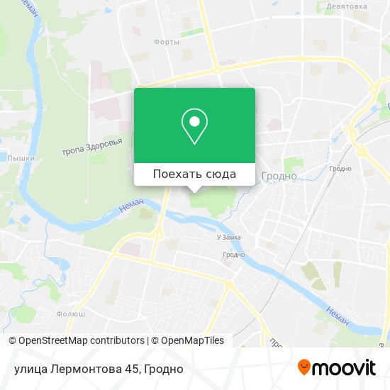Карта улица Лермонтова 45