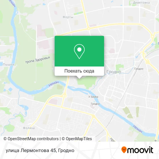 Карта улица Лермонтова 45