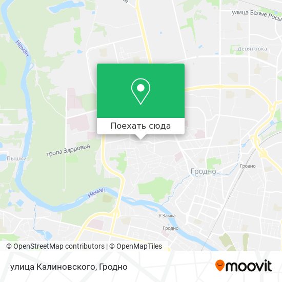 Карта улица Калиновского