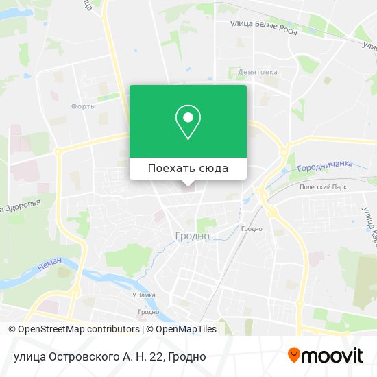 Карта улица Островского А. Н. 22