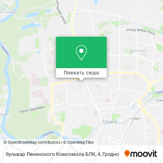 Карта бульвар Ленинского Комсомола БЛК, 4