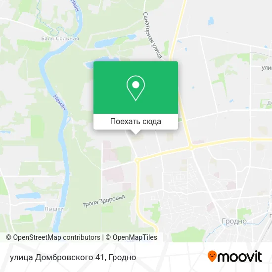 Карта улица Домбровского 41