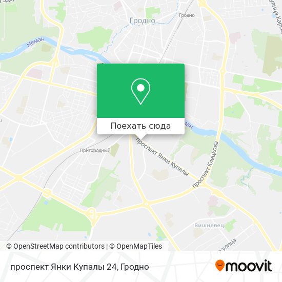Карта проспект Янки Купалы 24