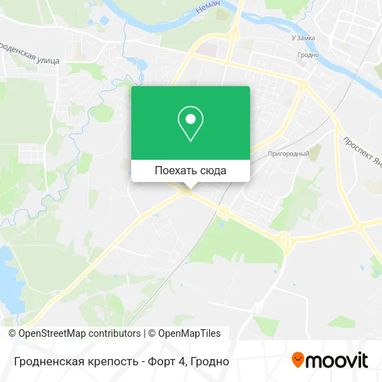 Карта Гродненская крепость - Форт 4
