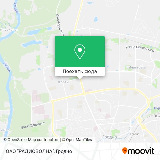 Карта ОАО "РАДИОВОЛНА"