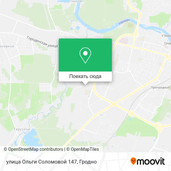 Карта улица Ольги Соломовой 147