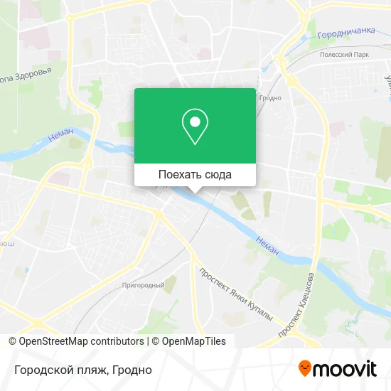 Карта Городской пляж