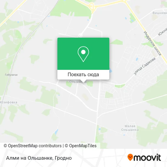 Карта Алми на Ольшанке
