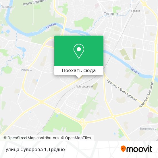 Карта улица Суворова 1