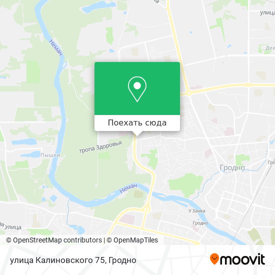 Карта улица Калиновского 75
