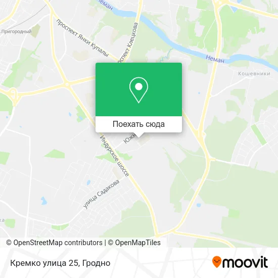 Карта Кремко улица 25