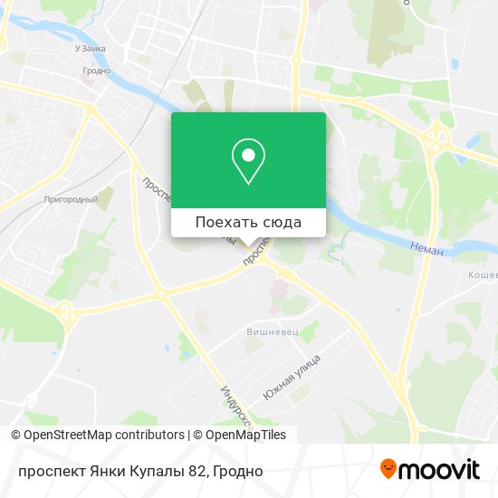 Карта проспект Янки Купалы 82