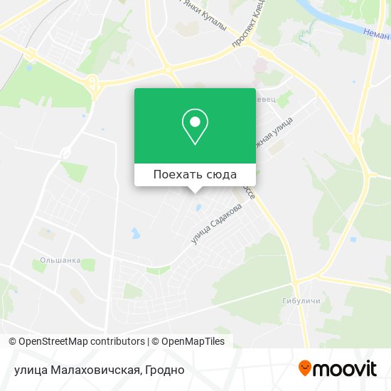 Карта улица Малаховичская