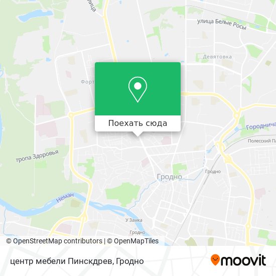 Карта центр мебели Пинскдрев