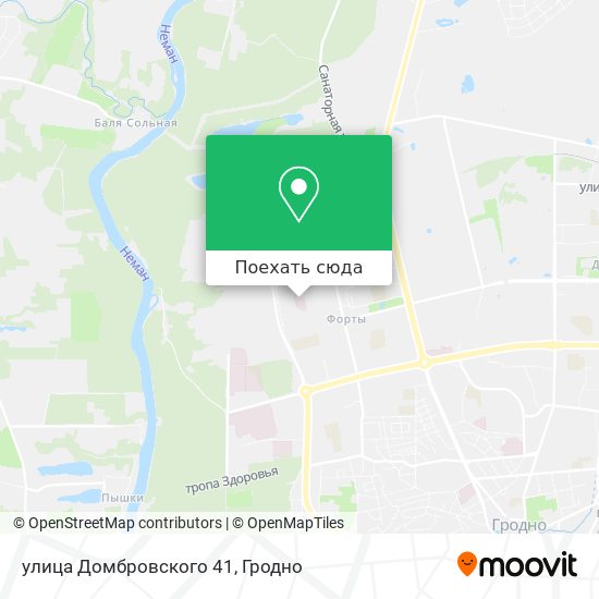 Карта улица Домбровского 41