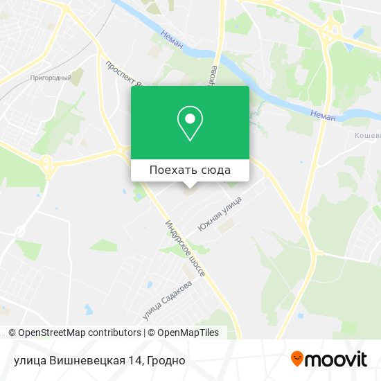 Карта улица Вишневецкая 14