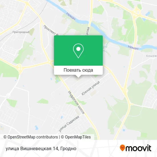 Карта улица Вишневецкая 14