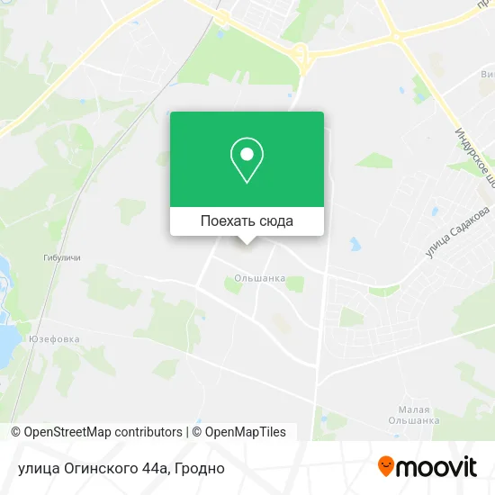 Карта улица Огинского 44а