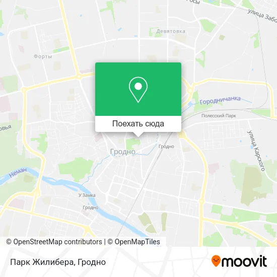 Карта Парк Жилибера