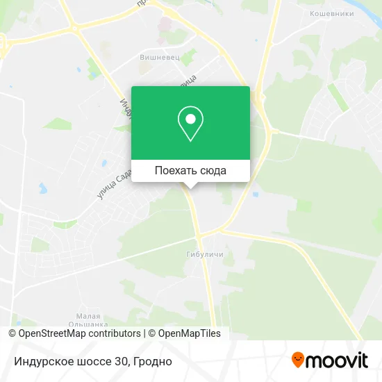 Карта Индурское шоссе 30