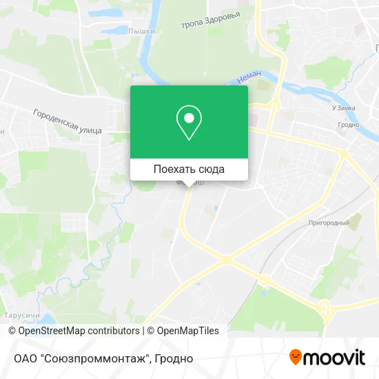 Карта ОАО "Союзпроммонтаж"